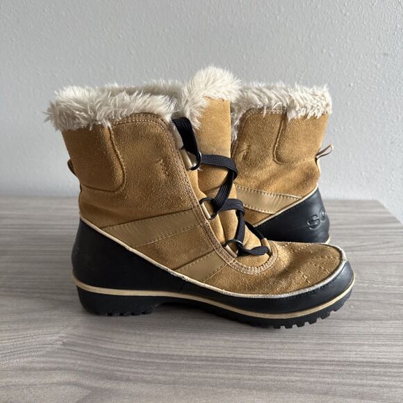 Sorel Tivoli II NL2089-373 Tan Suede Waterproof Winter Boots  Womens Size 8 - Picture 10 of 12